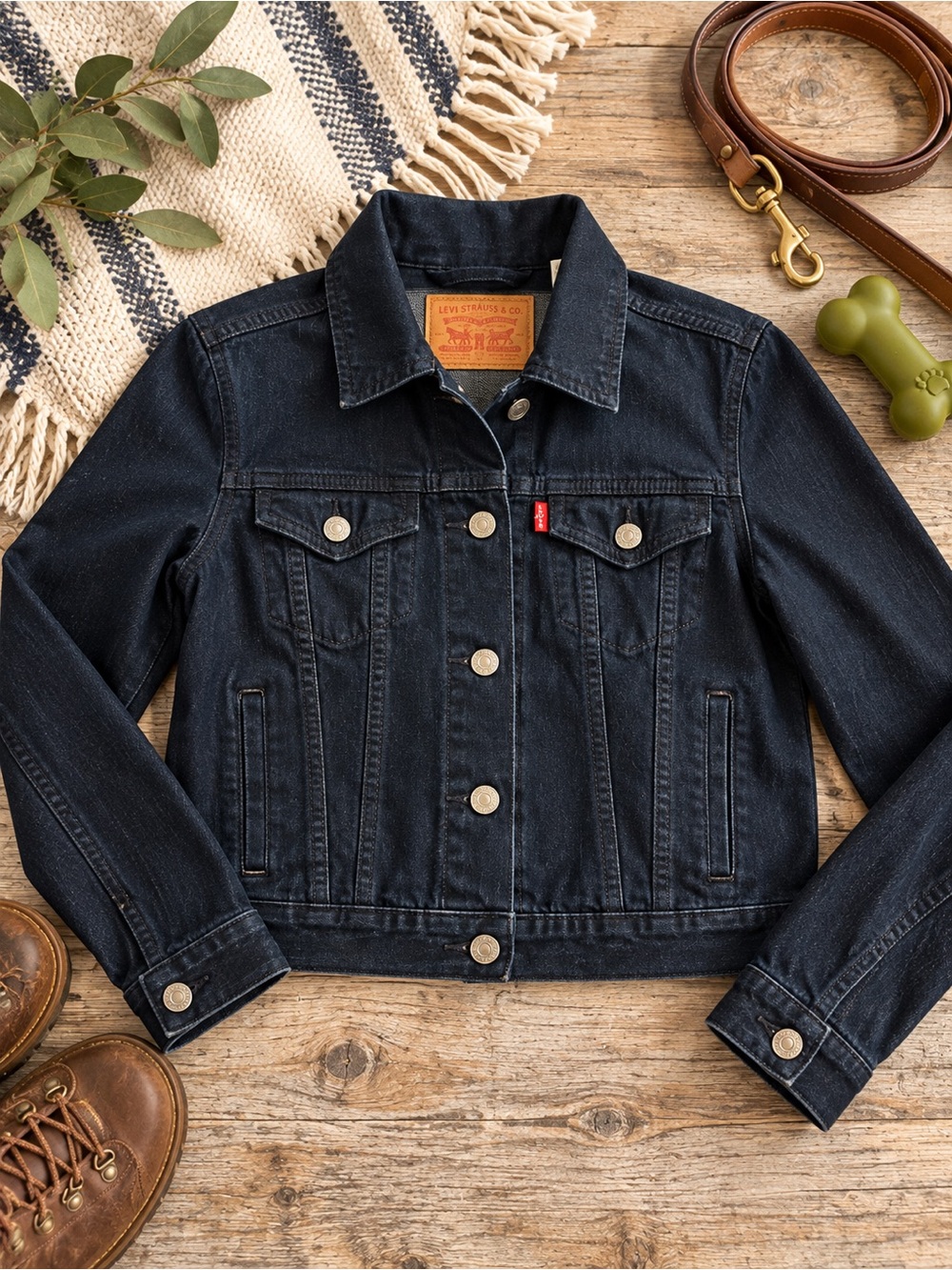 Levi’s Trucker Jacket | Dark Indigo Denim | Women’s M